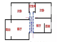 入戶門正對著衛(wèi)生間，客人來了太尷尬了
